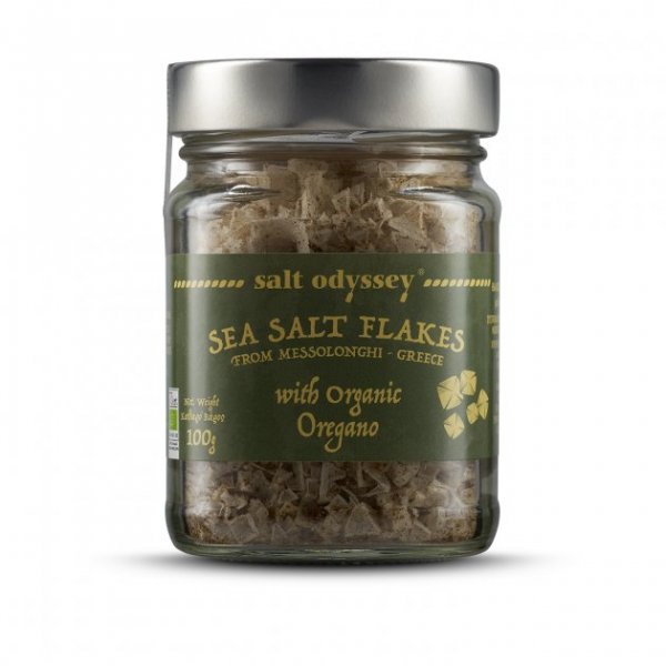 Odyssey-Sea Salt Flakes Organic Oregano 100g 奧勒海鹽片