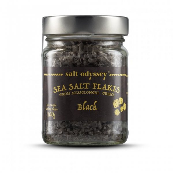 Odyssey-Black sea salt flakes 100G 黑色海鹽片